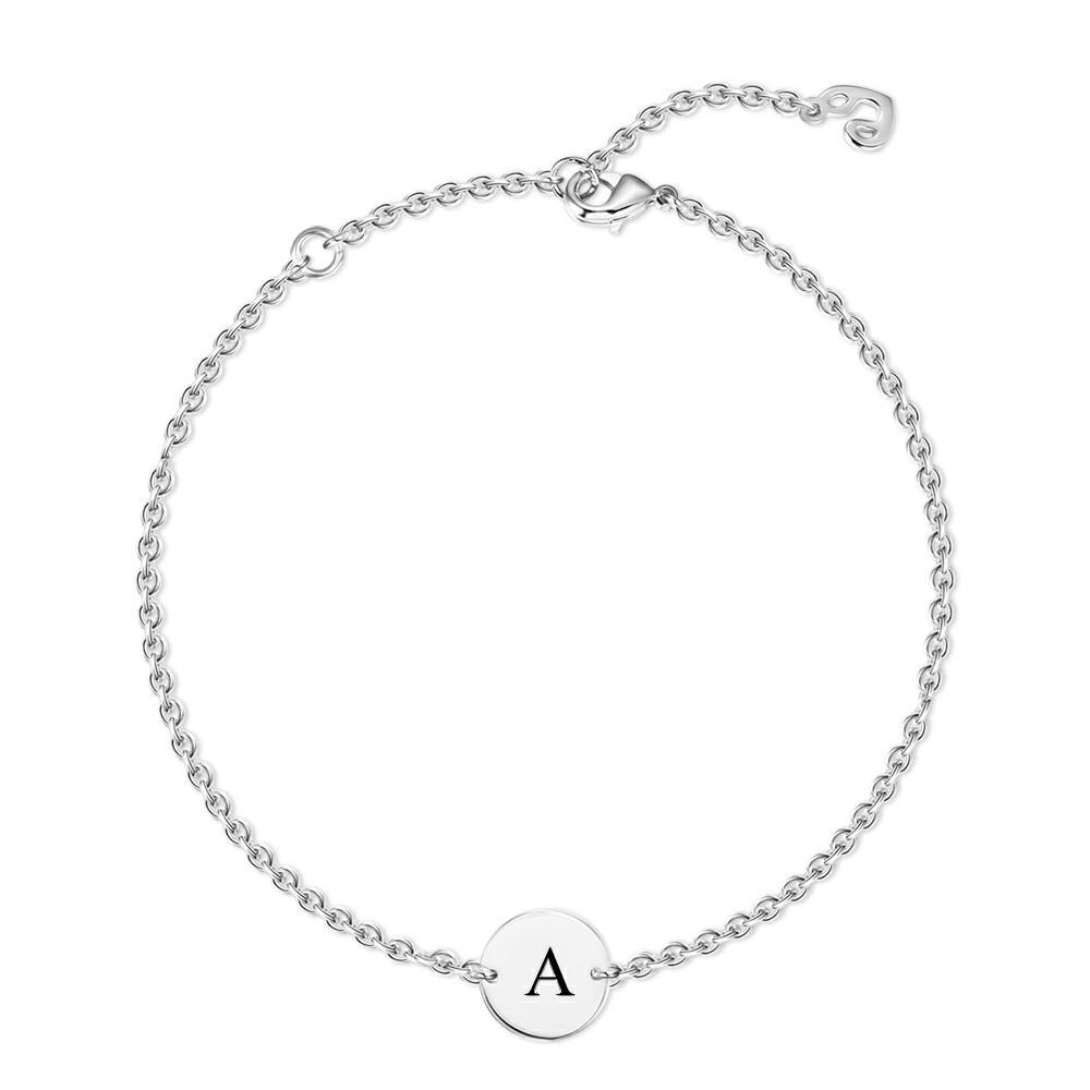 Engraved Alphabet Anklet