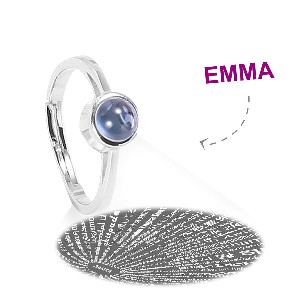 100 Languages Projection Ring – Women’s S925