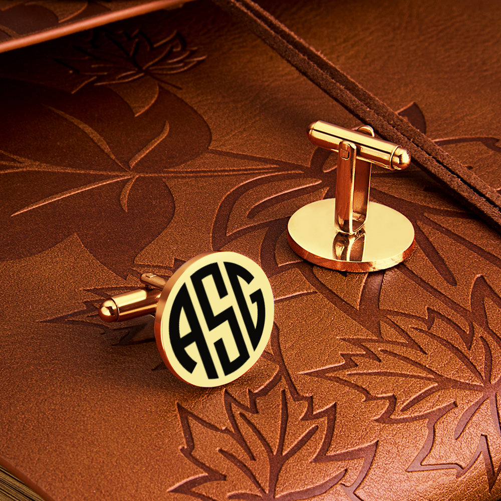 Engraved Tie Clip & Cufflinks Set – Wood Box (Men)