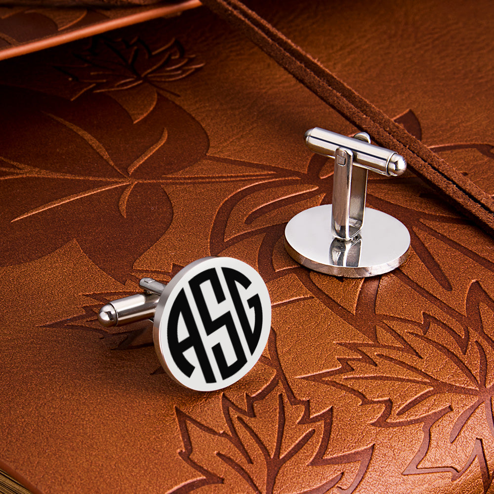 Engraved Tie Clip & Cufflinks Set – Wood Box (Men)