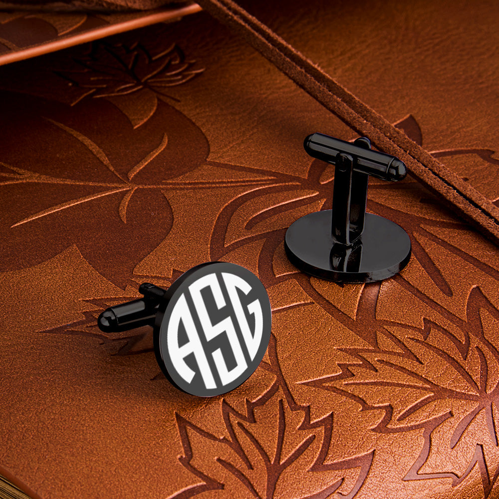 Engraved Tie Clip & Cufflinks Set – Wood Box (Men)