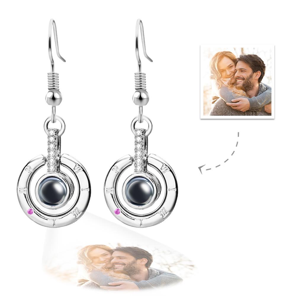 Circular Projection Earrings – Pendant Style