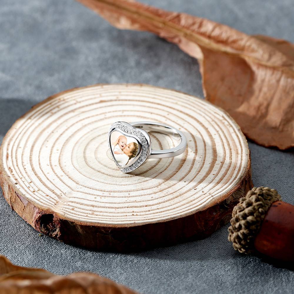 Heart Photo Ring – Copper