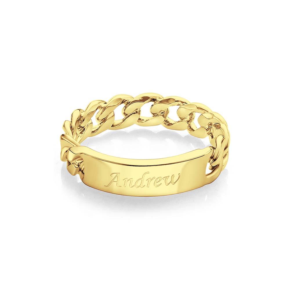 Men’s Personalized Message Ring