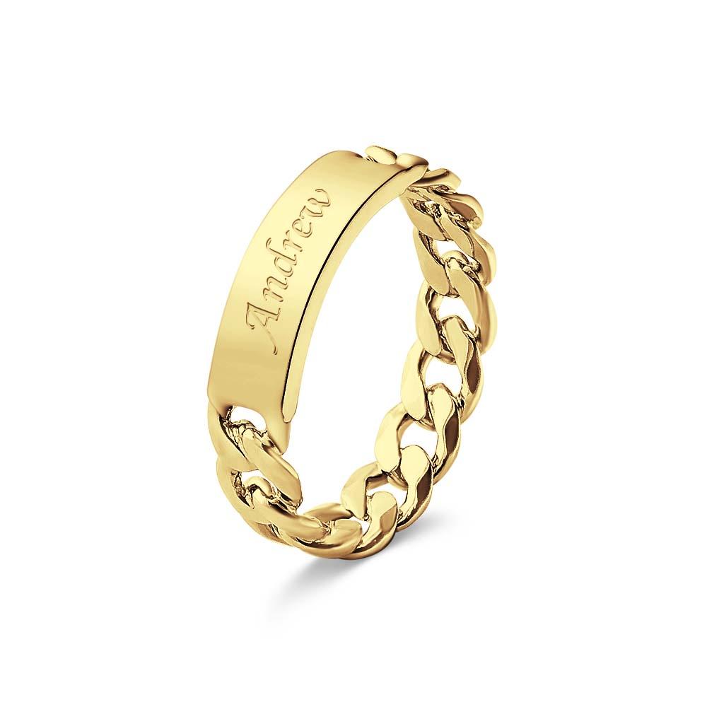 Men’s Personalized Message Ring