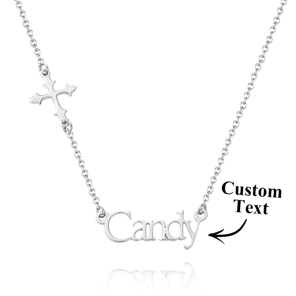 Name Cross Necklace – Personalized