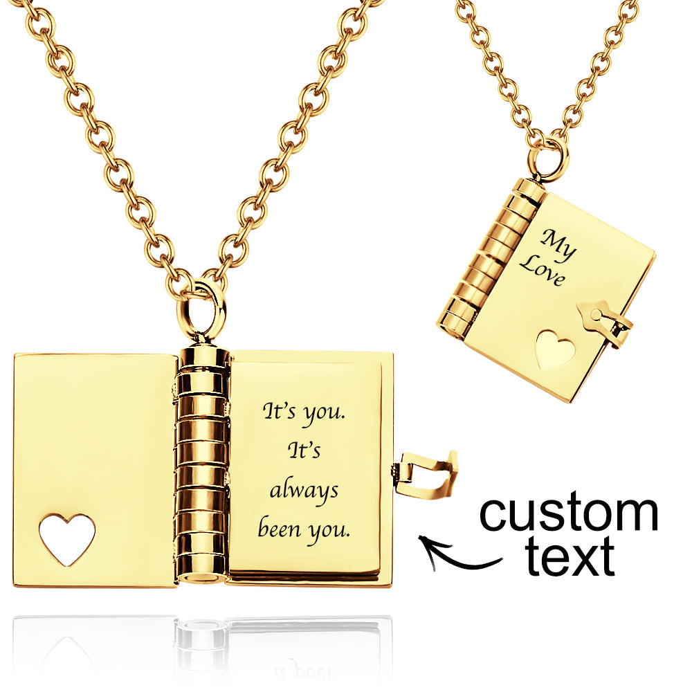 Text Book Necklace – Message Pendant