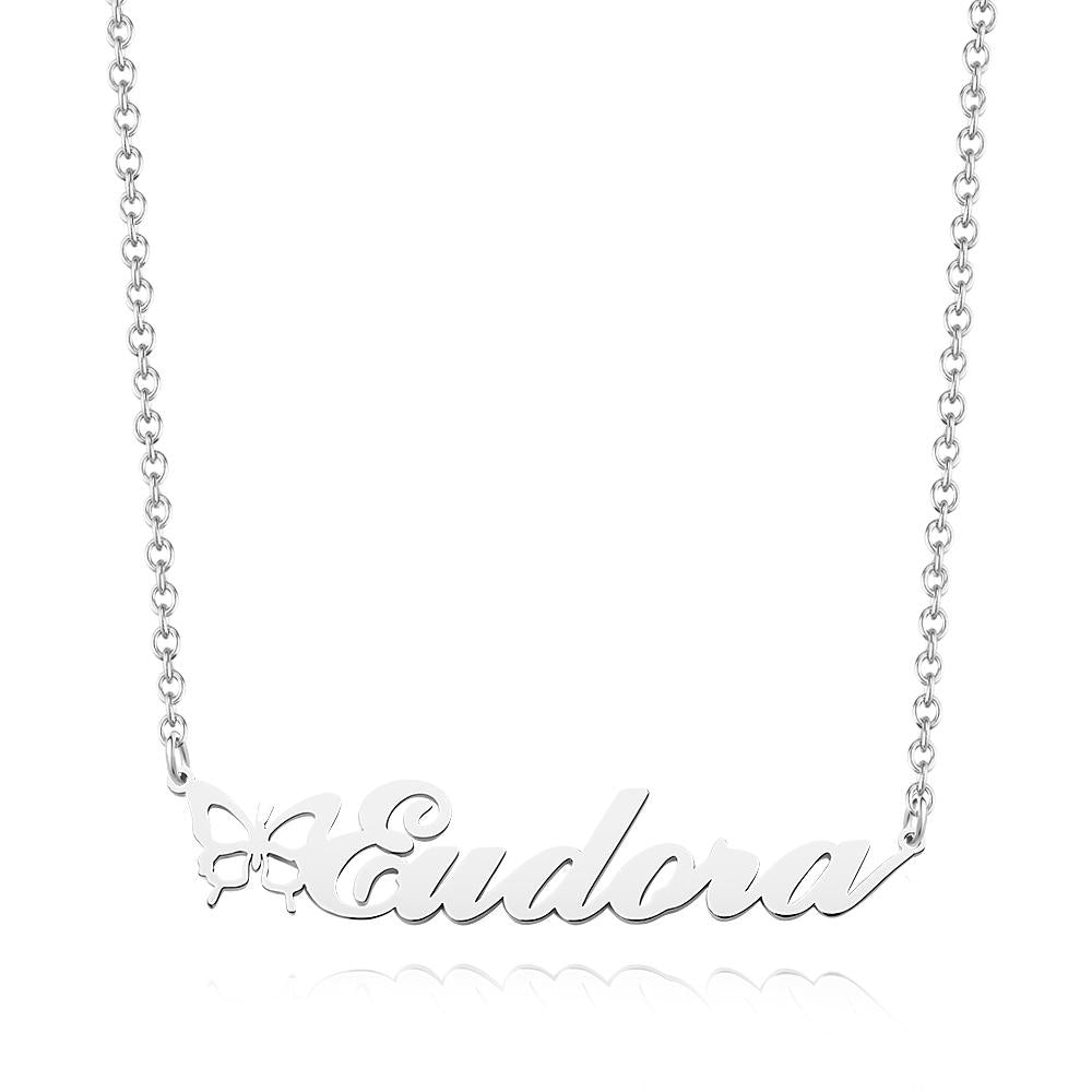Butterfly Name Necklace – Personalized