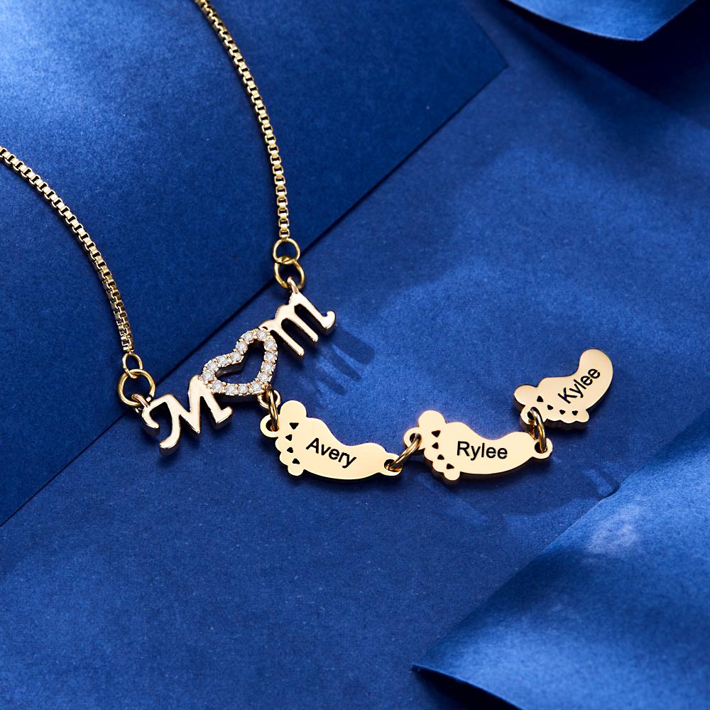 Family Feet Necklace – Mother’s Day Gift