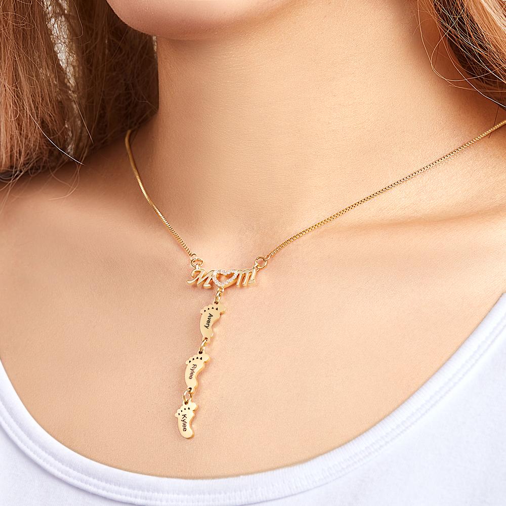 Family Feet Necklace – Mother’s Day Gift