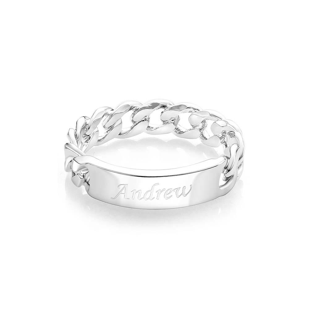 Men’s Personalized Message Ring