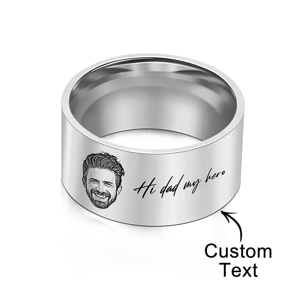 Men’s Personalized Photo Ring – Father’s Day