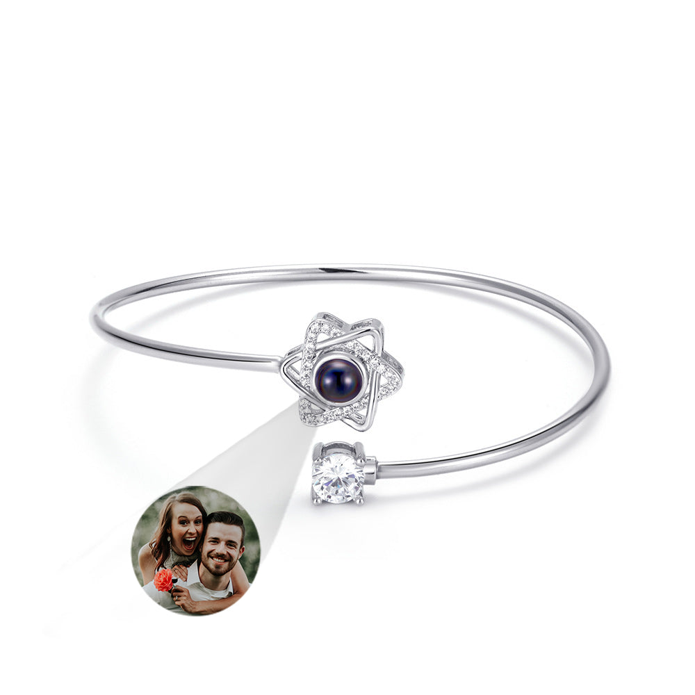 Photo Projection Heart Bracelet – Gift for Her