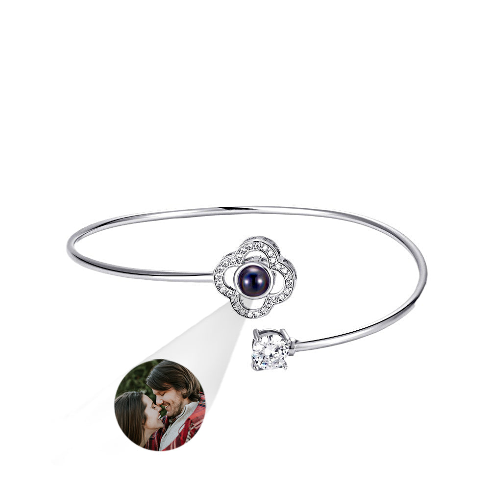 Photo Projection Heart Bracelet – Gift for Her