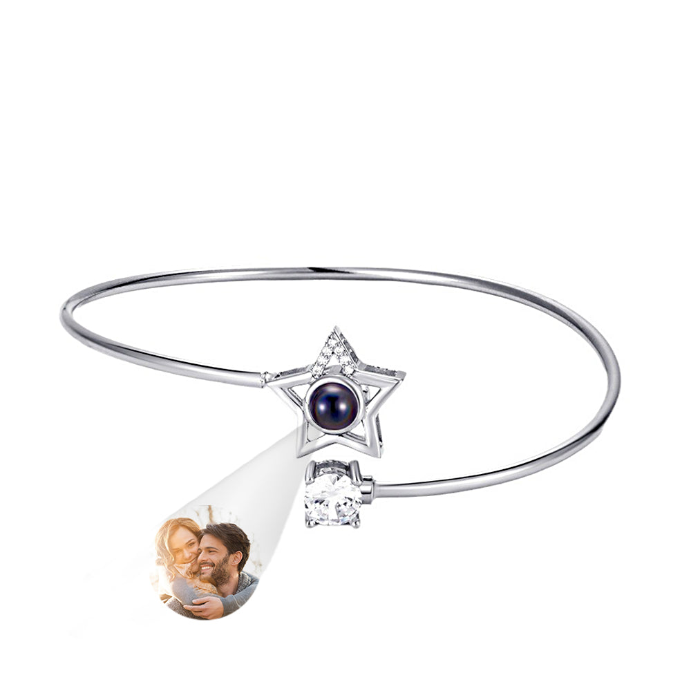 Photo Projection Heart Bracelet – Gift for Her
