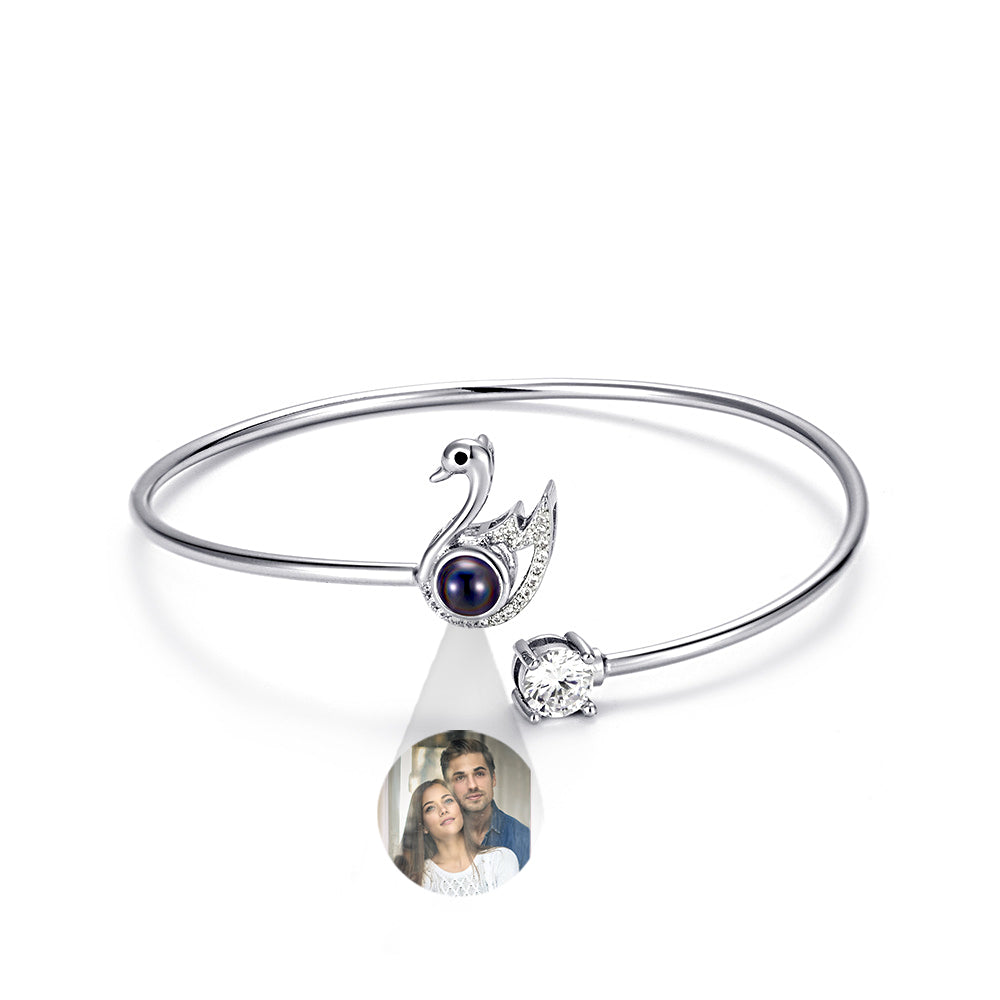 Photo Projection Heart Bracelet – Gift for Her