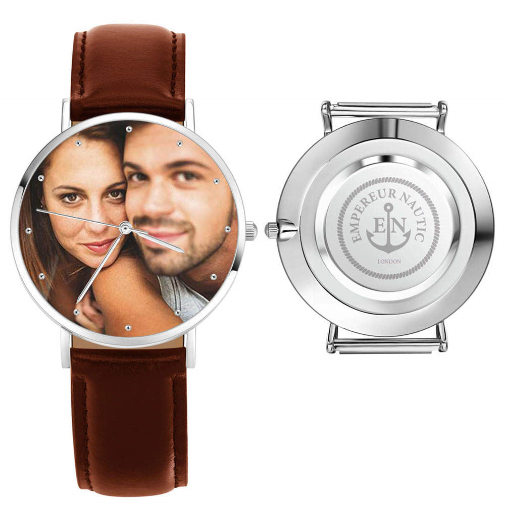 Genuine Leather Photo Watch – Men’s 40mm